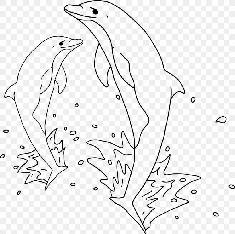 Dolphin Jumping Drawing Marine Mammal Clip Art, PNG, 1000x994px, Dolphin, Animal, Aquatic Animal, Area, Art Download Free