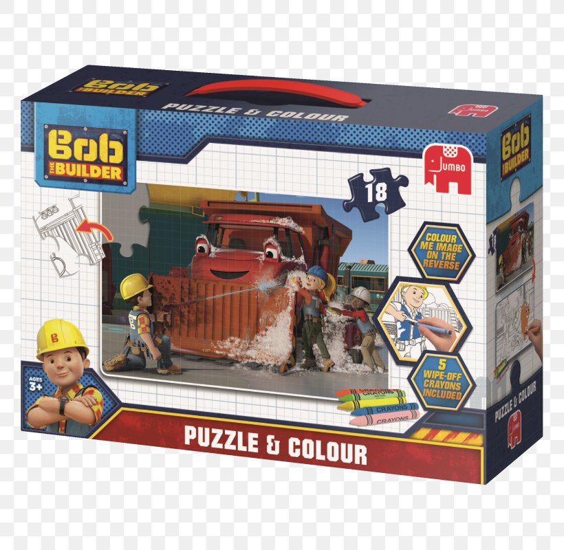 Jigsaw Puzzles Jumbo Bob The Builder Toy Jumbo 19443 Bob The Builder 18Piece Large Double Sided Puzzle & Colour Jigsaw, PNG, 800x800px, Jigsaw Puzzles, Bob The Builder, Puzzle, Puzzle Video Game, Toy Download Free