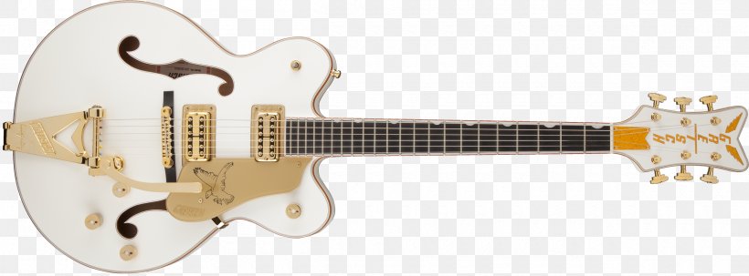Gretsch White Falcon Gibson ES-335 NAMM Show Guitar, PNG, 2400x888px, Gretsch White Falcon, Acoustic Electric Guitar, Archtop Guitar, Bigsby Vibrato Tailpiece, Body Jewelry Download Free