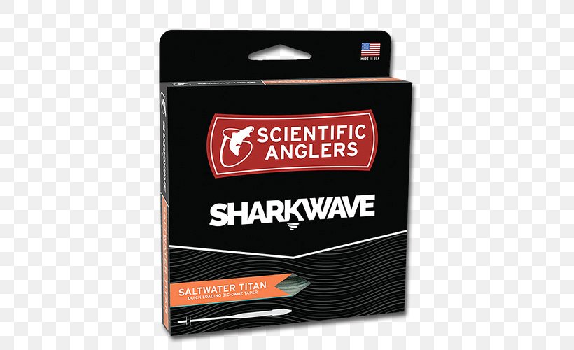 Scientific Anglers Sharkwave Saltwater Titan Fly Line- Weight Forward, Floating, PNG, 500x500px, Scientific Anglers, Blue, Brand, Electronics Accessory, Label Download Free