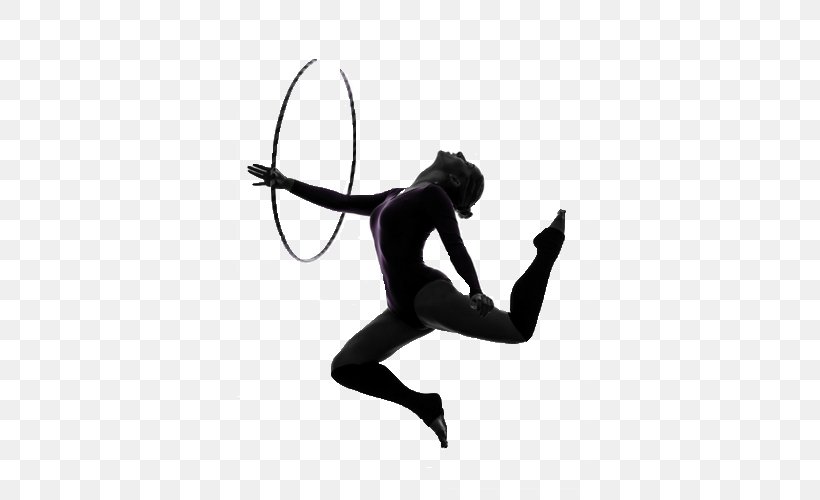 Rhythmic Gymnastics Photography Silhouette, PNG, 500x500px, Rhythmic Gymnastics, Arm, Artistic Gymnastics, Ballet, Black And White Download Free