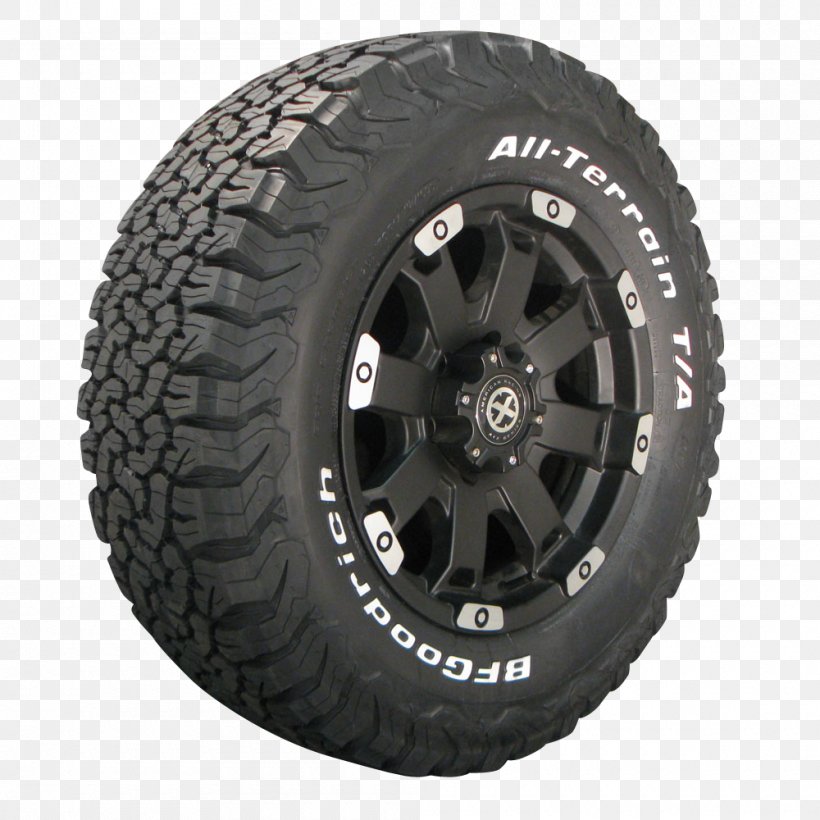 Tread Car BFGoodrich Tire Wheel, PNG, 1000x1000px, Tread, Alloy, Alloy Wheel, Allterrain Vehicle, Architecture Download Free