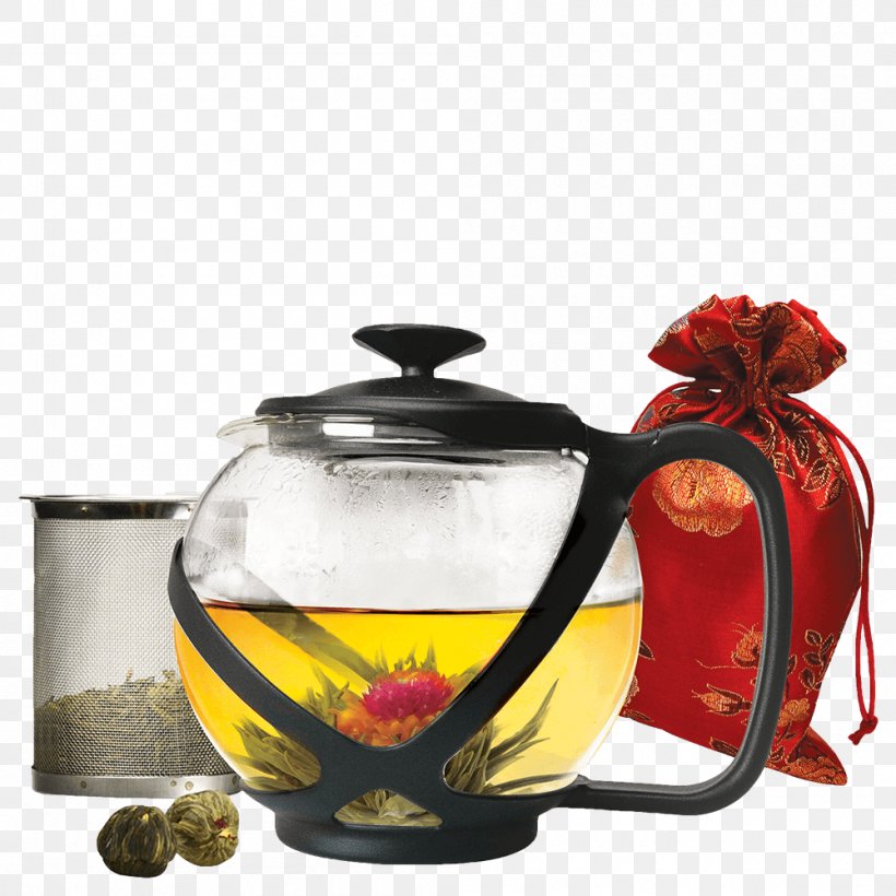 Flowering Tea Teapot Green Tea Teas Of The World, PNG, 1000x1000px, Flowering Tea, Cookware, Cup, Drink, Glass Download Free