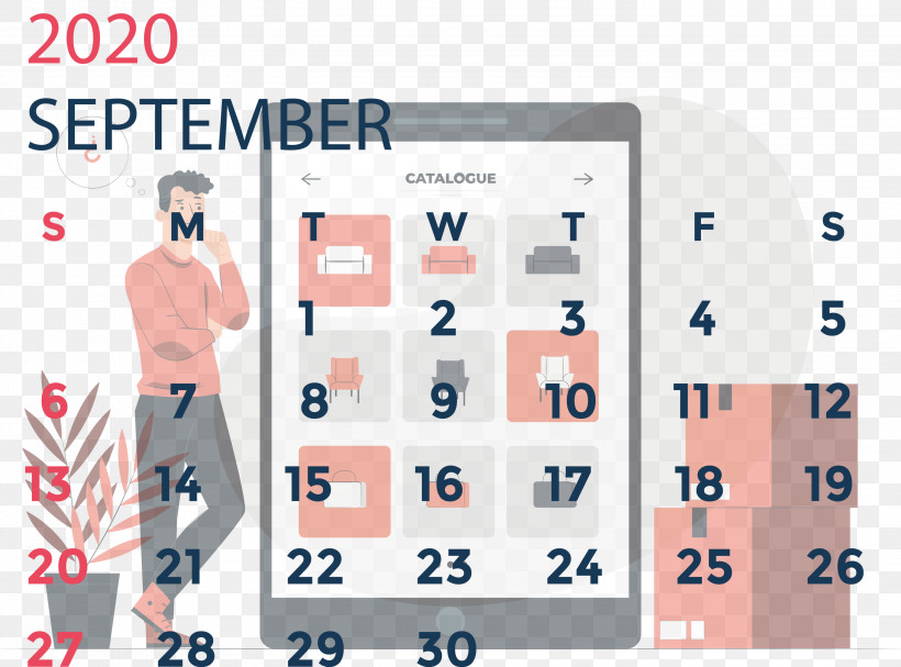 September 2020 Calendar September 2020 Printable Calendar, PNG, 3000x2224px, September 2020 Calendar, Meter, September 2020 Printable Calendar Download Free
