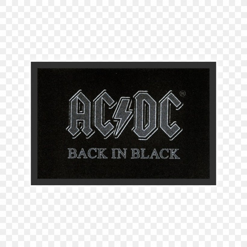 T-shirt Back In Black AC/DC Mat Highway To Hell, PNG, 1000x1000px, Watercolor, Cartoon, Flower, Frame, Heart Download Free