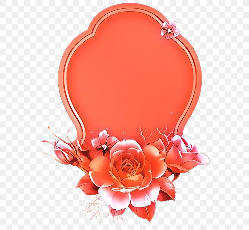Valentine's Day, PNG, 588x758px, Cartoon, Flower, Heart, Peach, Petal Download Free