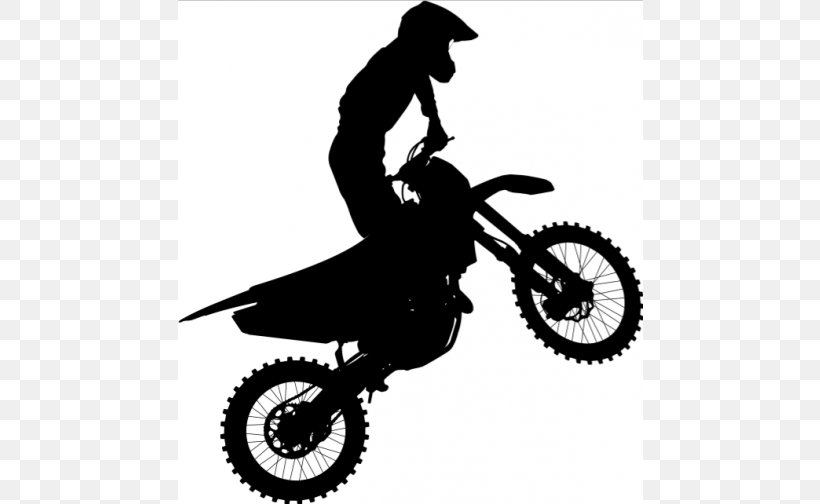 Freestyle Motocross Motorcycle Dirt Bike Clip Art, PNG, 560x504px, Motocross, Bicycle, Bicycle Accessory, Bicycle Drivetrain Part, Black And White Download Free