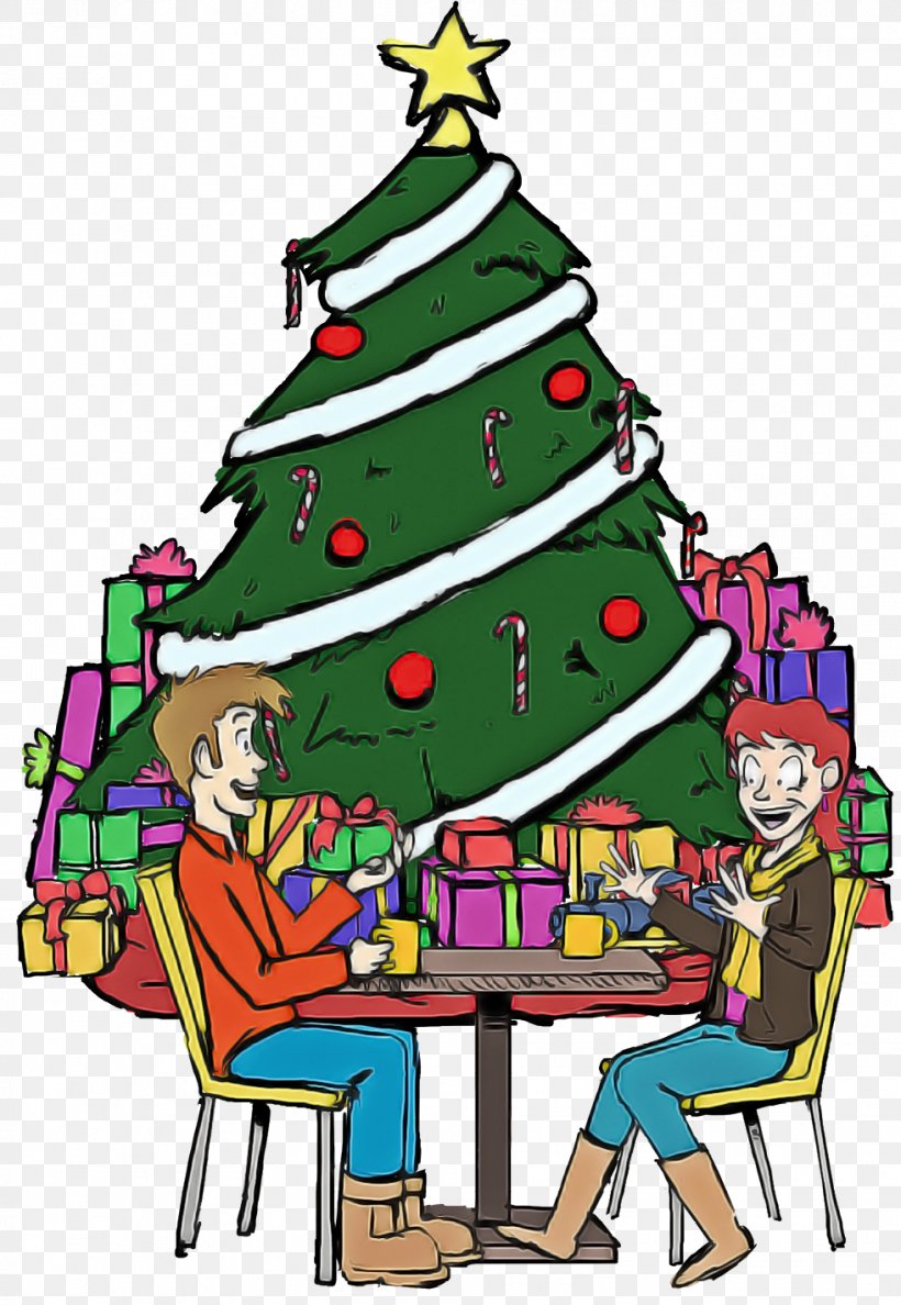 Christmas Tree, PNG, 981x1422px, Christmas Tree, Cartoon, Christmas, Christmas Decoration, Christmas Eve Download Free