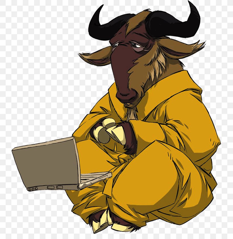 GNU/Linux Naming Controversy GNU Savannah GNU Bazaar GNU Project, PNG, 740x839px, Gnulinux Naming Controversy, Art, Cartoon, Cattle Like Mammal, Cow Goat Family Download Free