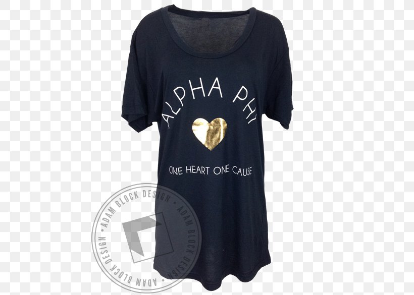 T-shirt Alpha Phi Sorority Recruitment Clothing, PNG, 464x585px, Tshirt, Active Shirt, Alpha Phi, Block Design, Bluza Download Free