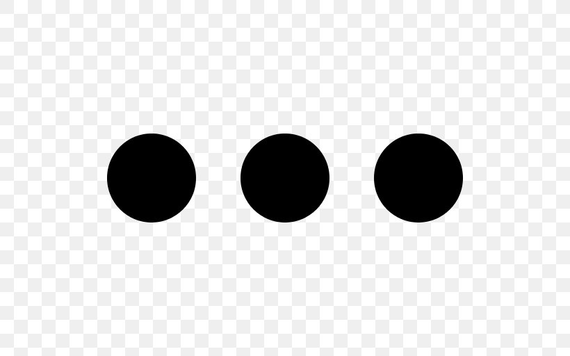 Dots Ellipsis, PNG, 512x512px, Dots, Black, Black And White, Ellipsis, Font Awesome Download Free