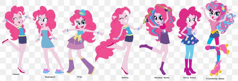 Twilight Sparkle Applejack Pinkie Pie Pony Sunset Shimmer, PNG, 1024x351px, Twilight Sparkle, Applejack, Barbie, Clothing, Doll Download Free