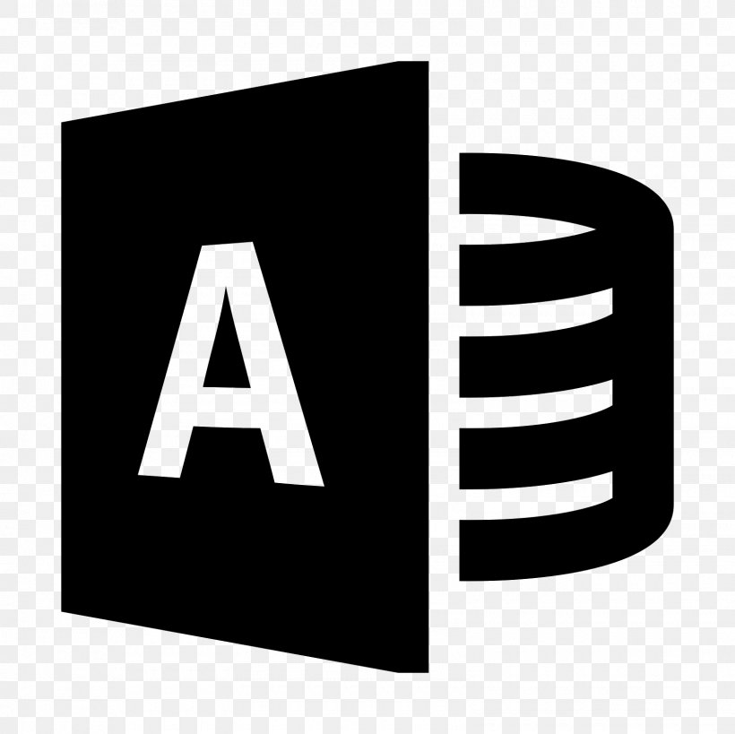 Access 2013 Microsoft Access Database, PNG, 1600x1600px, Microsoft Access, Black And White, Brand, Database, Logo Download Free