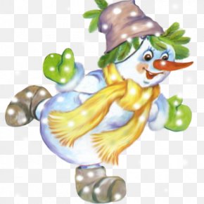 Cheerful Snowman - Christmas Tree Snowman New Year Clip Art PNG