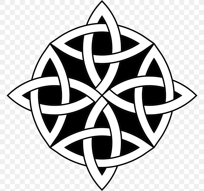 Celtic Knot Celts Clip Art, PNG, 768x768px, Celtic Knot, Black And White, Braid, Celtic Art, Celtic Cross Download Free