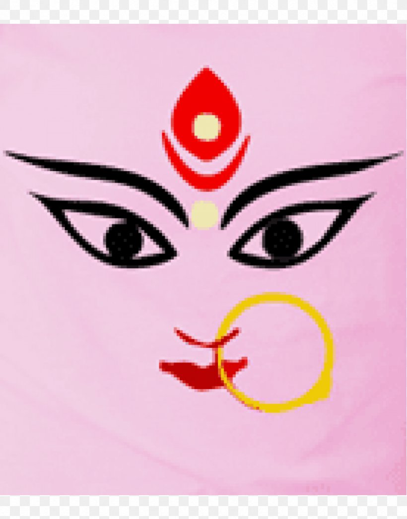 Durga Puja Kali Durga Ashtami Hinduism, PNG, 870x1110px, Watercolor, Cartoon,  Flower, Frame, Heart Download Free