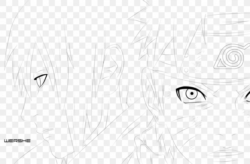 Eye Line Art Forehead Sketch, PNG, 1024x674px, Watercolor, Cartoon, Flower, Frame, Heart Download Free
