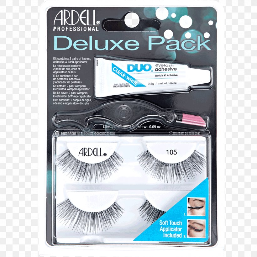 Eyelash Extensions Ardell Deluxe Pack Black Adhesive, PNG, 1500x1500px, Eyelash, Adhesive, Cosmetics, Eye, Eye Shadow Download Free