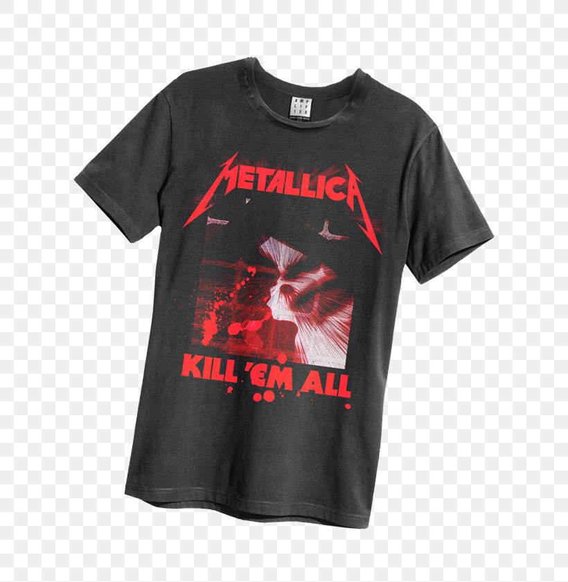 T-shirt Metallica Kill 'Em All Sleeve Brand, PNG, 767x841px, Tshirt, Active Shirt, Brand, Clothing, Computer Font Download Free