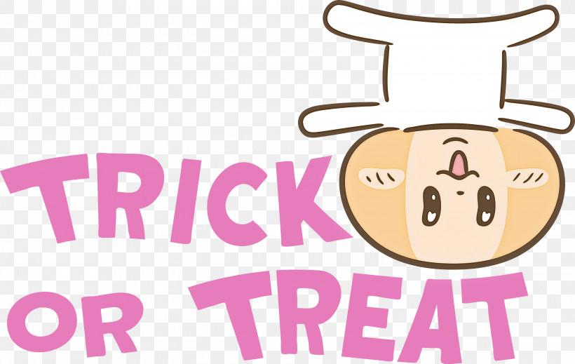 TRICK OR TREAT Halloween, PNG, 3000x1902px, Trick Or Treat, Cartoon, Face, Halloween, Happiness Download Free