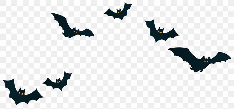 Halloween Trick-or-treating Jack-o'-lantern Clip Art, PNG, 6327x2949px, Bat, Baseball Bats, Bat Wing Development, Halloween, Holiday Download Free