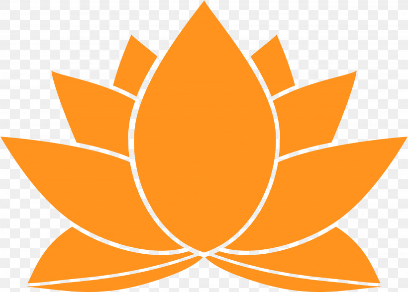 Lotus Flower, PNG, 2745x1971px, Lotus, Flower, Leaf, Logo, Orange Download Free