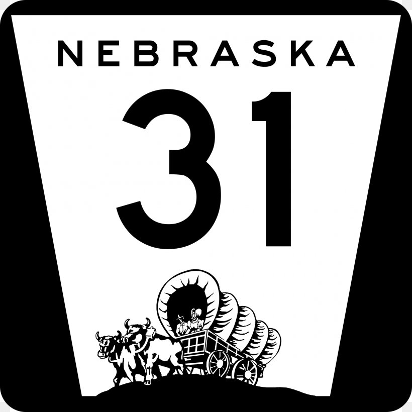Nebraska State Highway System Highway Shield Road, PNG, 2000x2000px, Nebraska, Area, Black, Black And White, Brand Download Free