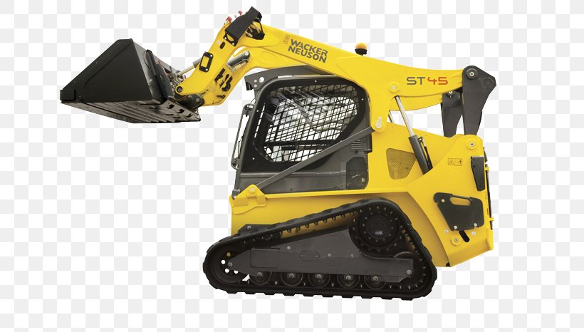 Bulldozer Skid-steer Loader Wacker Neuson Tracked Loader, PNG, 700x466px, Bulldozer, Automotive Exterior, Bobcat Company, Construction Equipment, Continuous Track Download Free