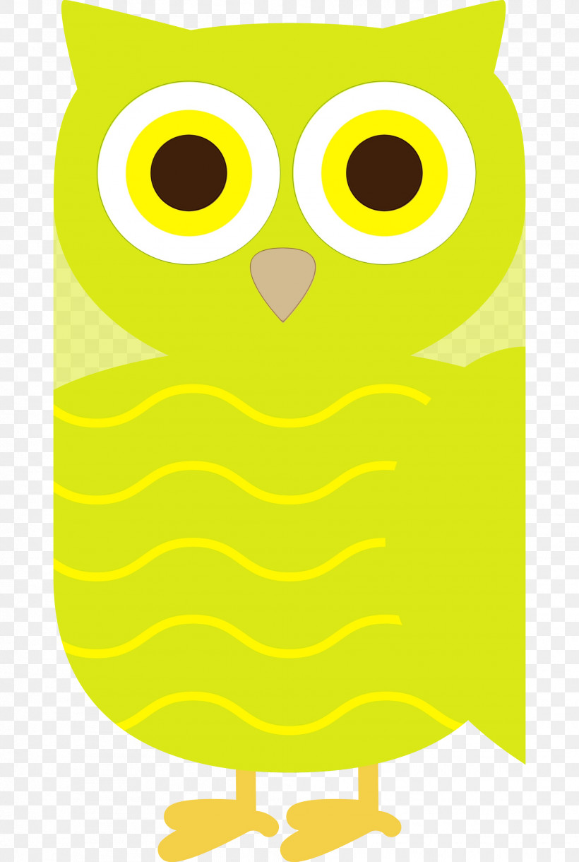 Owl M Yellow Meter Beak Area, PNG, 2016x3000px, Cartoon Owl, Area, Beak, Cute Owl, Meter Download Free