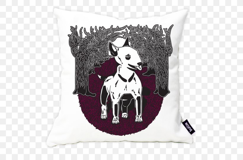 Bull Terrier Cushion Throw Pillows, PNG, 540x540px, Bull Terrier, Bull, Carbon Neutrality, Cotton, Cushion Download Free