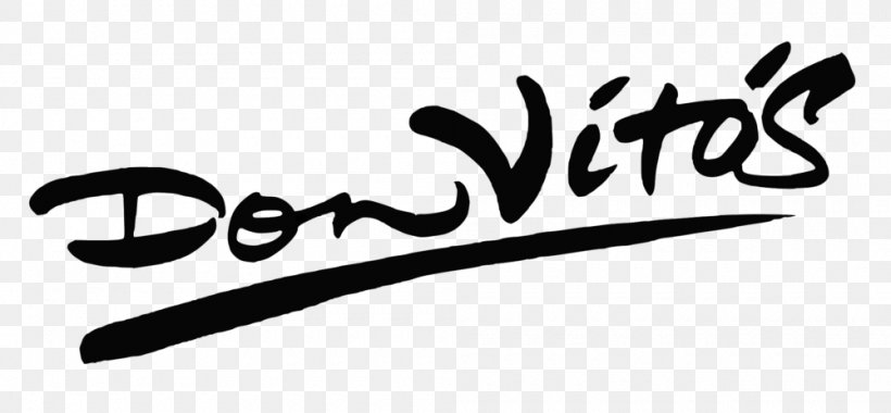 Don Vito's Italian Cuisine Restaurant Food Logo, PNG, 1000x464px, Italian Cuisine, Art, Black, Black And White, Brand Download Free
