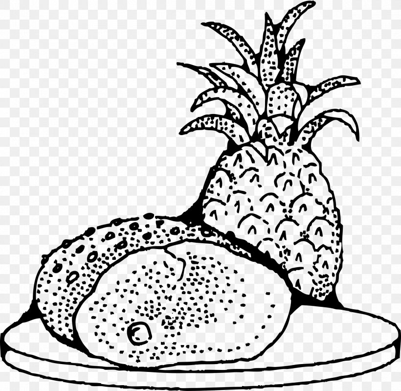 Baked Ham Pineapple Clip Art, PNG, 2400x2339px, Watercolor, Cartoon, Flower, Frame, Heart Download Free