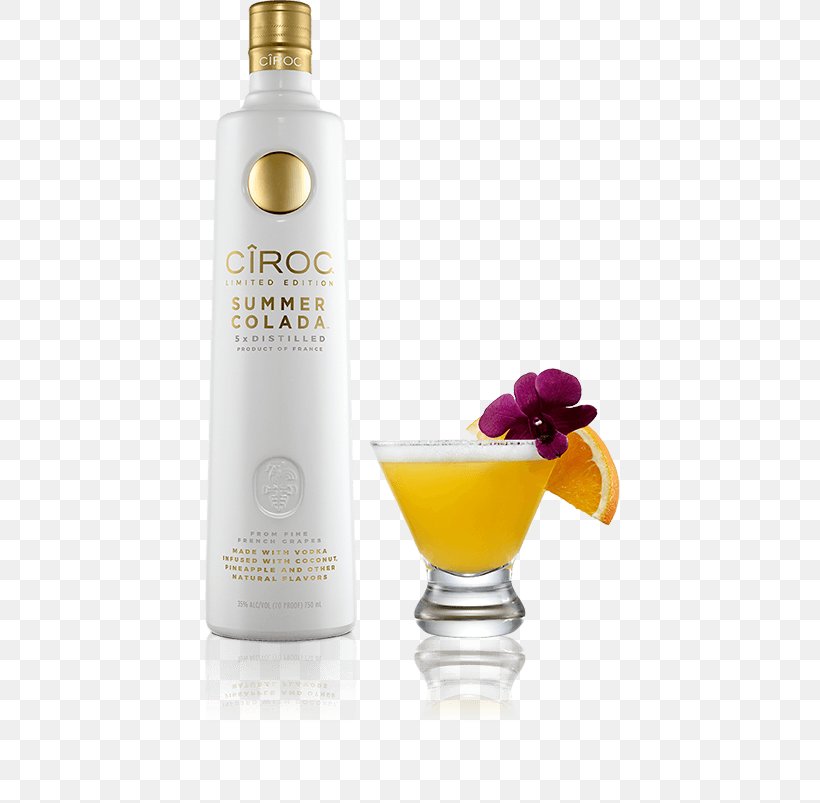 Piña Colada Vodka Cocktail Liquor Blue Hawaii, PNG, 425x803px, Vodka, Alcoholic Beverage, Alcoholic Drink, Blue Hawaii, Ciroc Vodka Download Free