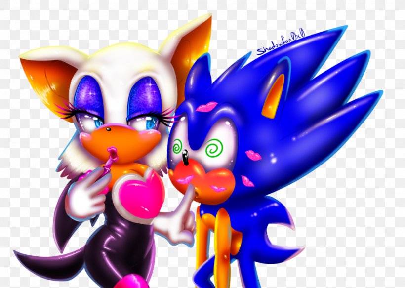 Sonic The Hedgehog Rouge The Bat Tails Kiss Shadow The Hedgehog, PNG