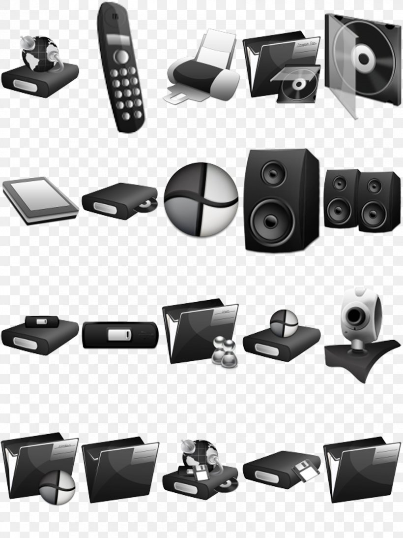 Black And White Home Appliance Graphic Design, PNG, 1701x2268px, 3d Computer Graphics, Black And White, Computer Speaker, Electricity, Electronics Download Free