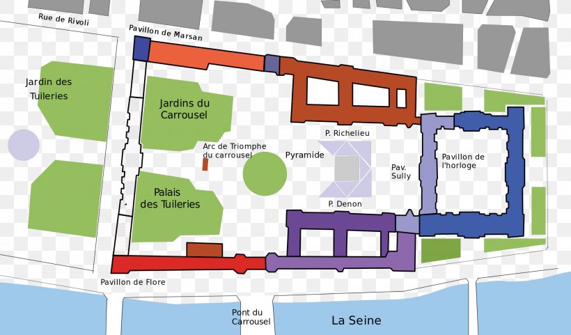 Tuileries Garden Louvre Museum Tuileries Palace Pavillon De Flore Louvre Palace, PNG, 2000x1174px, 1st Arrondissement, Tuileries Garden, Area, Axe Historique, Diagram Download Free