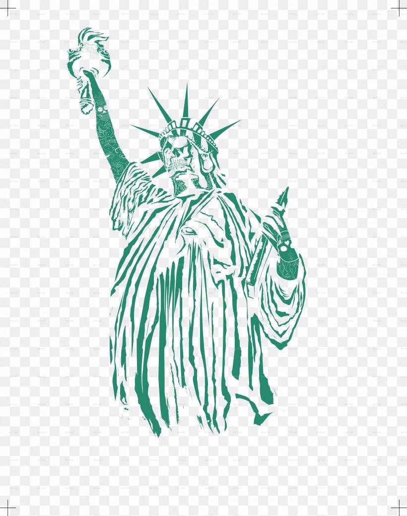 Cat Statue Of Liberty Visual Arts Sketch, PNG, 4370x5551px, Watercolor, Cartoon, Flower, Frame, Heart Download Free