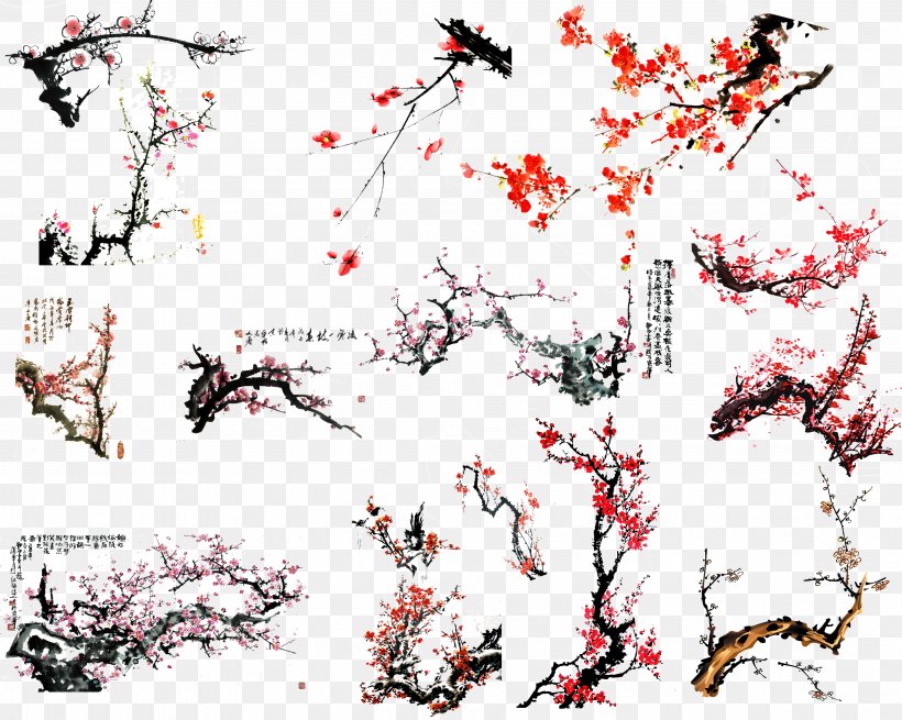 Cherry Blossom Image Illustration Pixel, PNG, 3864x3091px, Cherry Blossom, Art, Blossom, Branch, Cherries Download Free