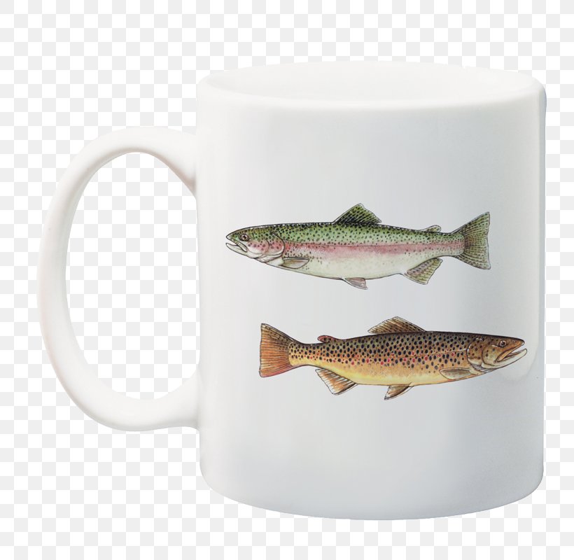 Mug Cup Fish Rainbow Trout Clip Art, PNG, 800x800px, Mug, Cup, Drinkware, Fish, Rainbow Trout Download Free