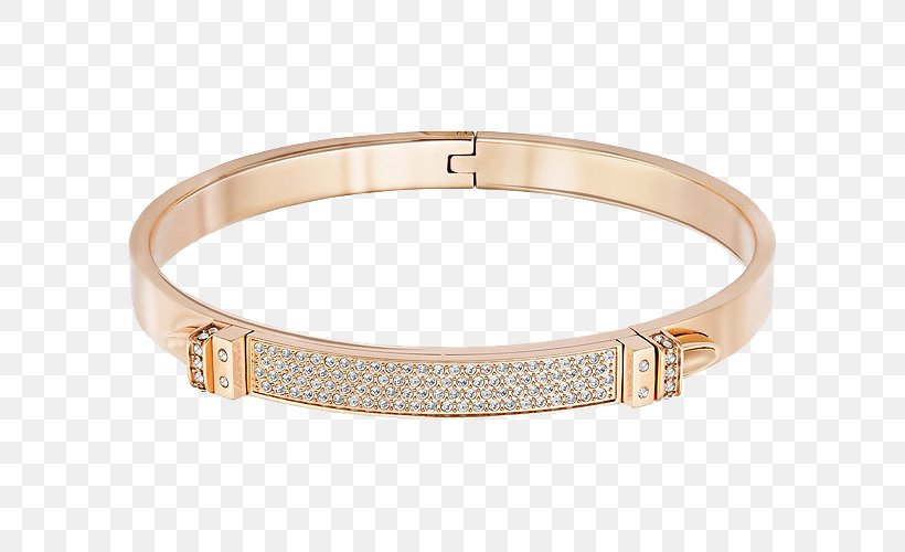 Bangle Swarovski AG Bracelet Jewellery Gold Plating, PNG, 600x500px, Bangle, Bracelet, Buckle, Clothing, Colored Gold Download Free