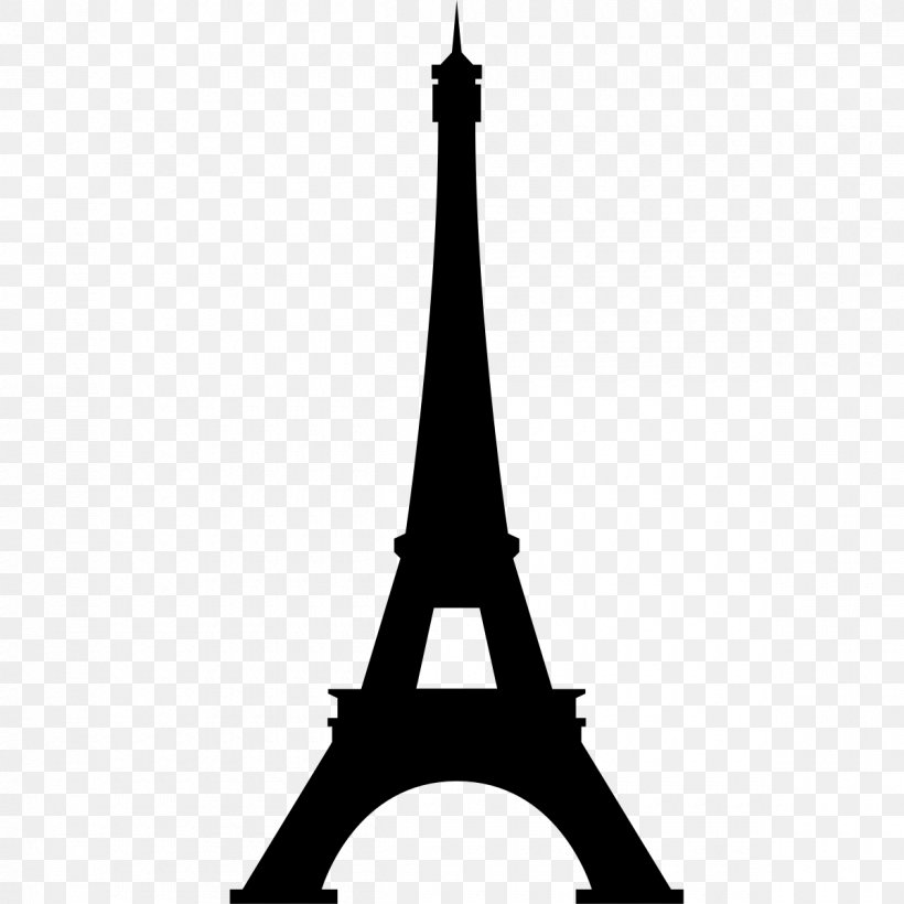 Eiffel Tower Building Silhouette Royalty-free, PNG, 1200x1200px, Eiffel Tower, Black And White, Building, Monochrome, Monochrome Photography Download Free