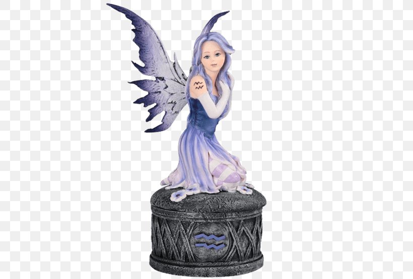 Fairy Tinker Bell Figurine Statue Purple, PNG, 555x555px, Fairy, Aquarius, Box, Fictional Character, Figurine Download Free