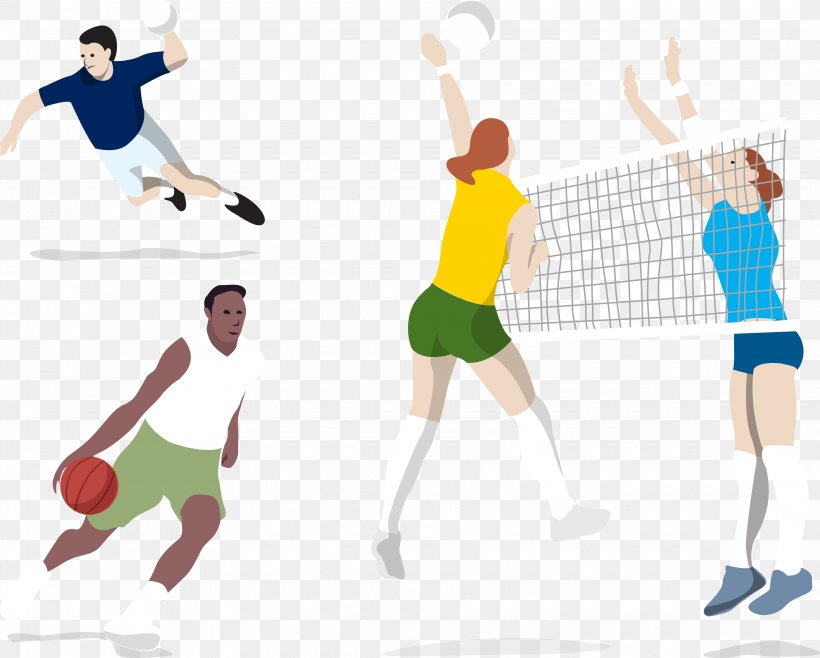 2016 Summer Olympics Volleyball Euclidean Vector Motion, PNG, 3670x2945px, Volleyball, Area, Ball, Basketball, Beach Volleyball Download Free