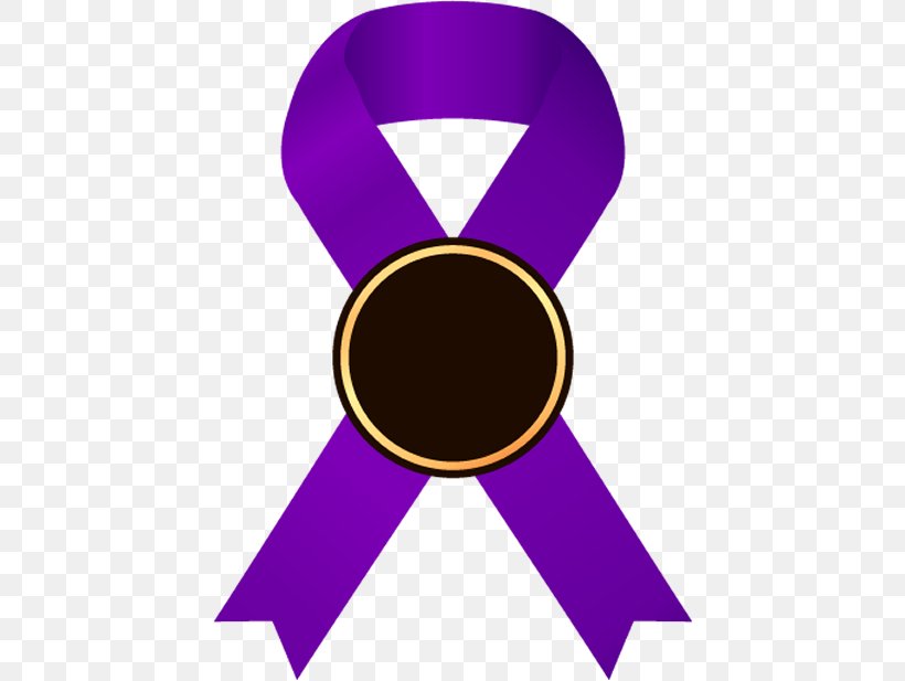 Purple Violet Clip Art Ribbon Material Property, PNG, 434x617px, Purple, Electric Blue, Material Property, Medal, Ribbon Download Free