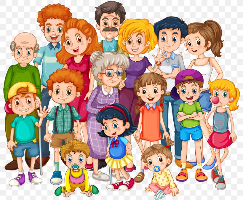 Extended Family Clip Art, PNG, 800x675px, Extended Family, Art, Cartoon