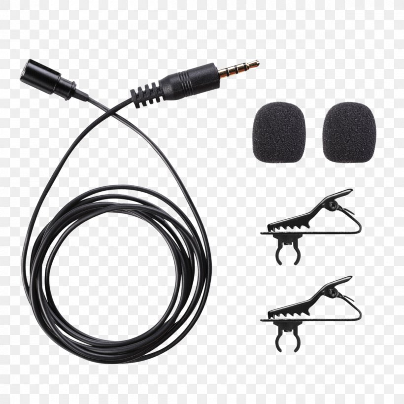 Lavalier Microphone Smartphone IPhone Condensatormicrofoon, PNG, 1200x1200px, Microphone, Audio, Audio Equipment, Cable, Camera Download Free