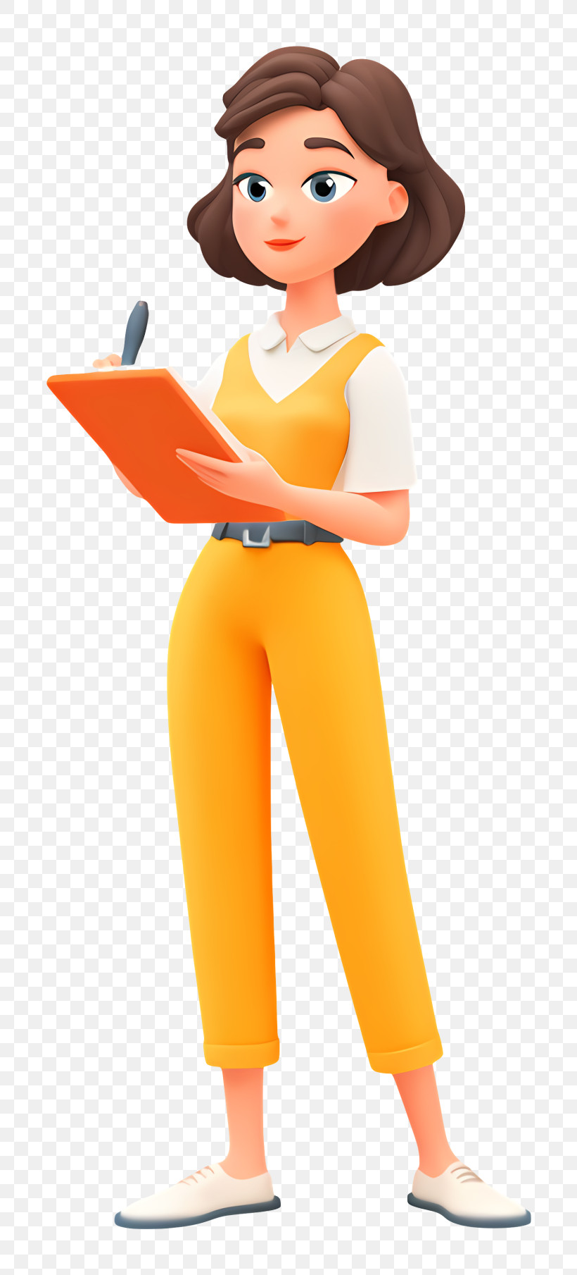 Woman With Clipboard PNG