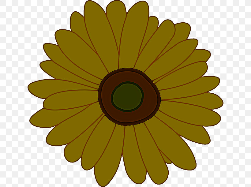 Sunflower, PNG, 640x611px, Yellow, Circle, Daisy Family, English Marigold, Flower Download Free