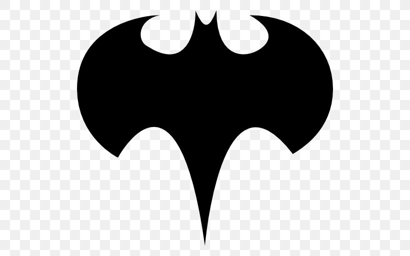 Batman Silhouette Logo Clip Art, PNG, 512x512px, Batman, Bat, Black, Black And White, Black Bat Download Free