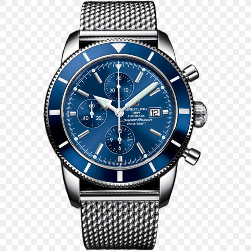 Breitling SA Chronograph Watch Luxury Superocean, PNG, 1400x1400px, Breitling Sa, Automatic Watch, Blue, Brand, Carl F Bucherer Download Free